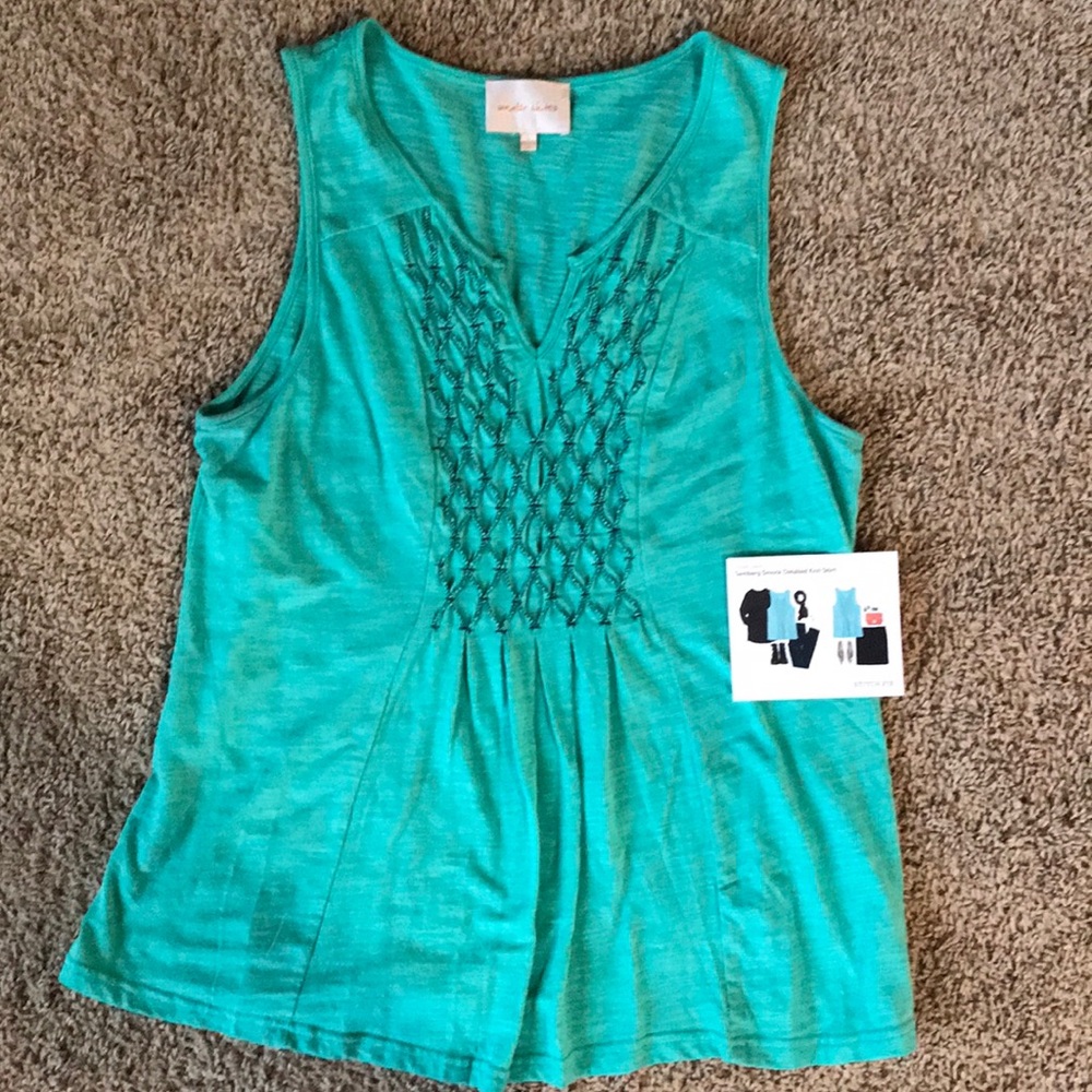 Under Skies - Samberg Smock Detail Knit Shirt